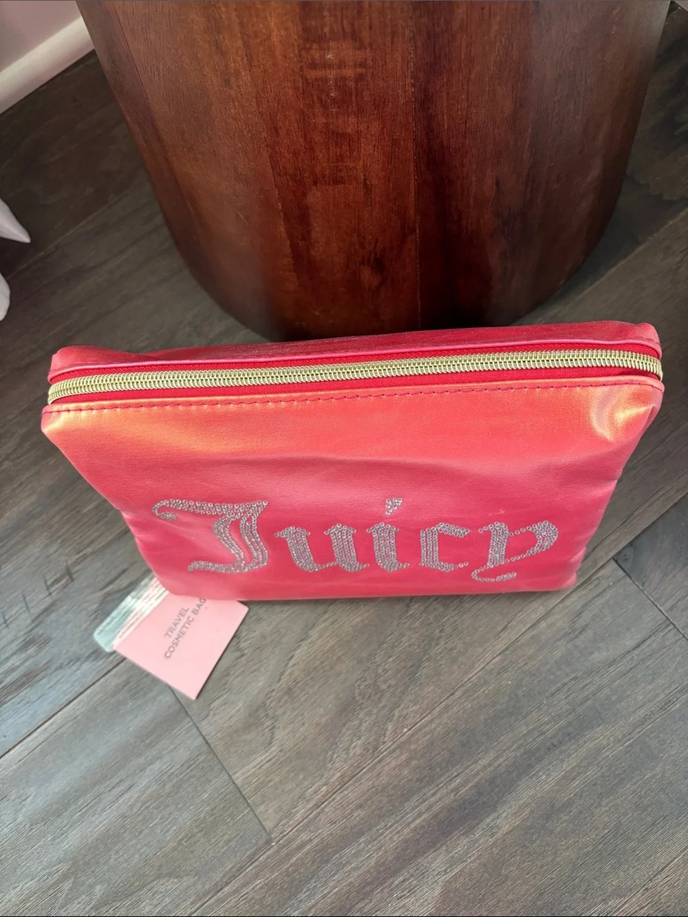 Juicy Couture Travel Wedge Cosmetic,vibrant ombré effect,reflective rhinestones